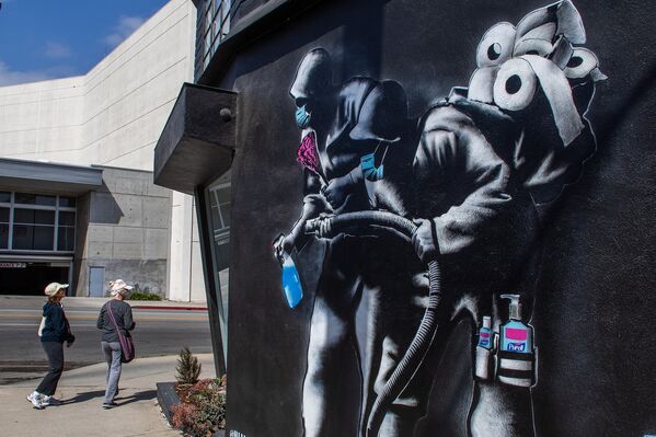 Граффити в Лос-Анджелесе, штат Калифорния, США