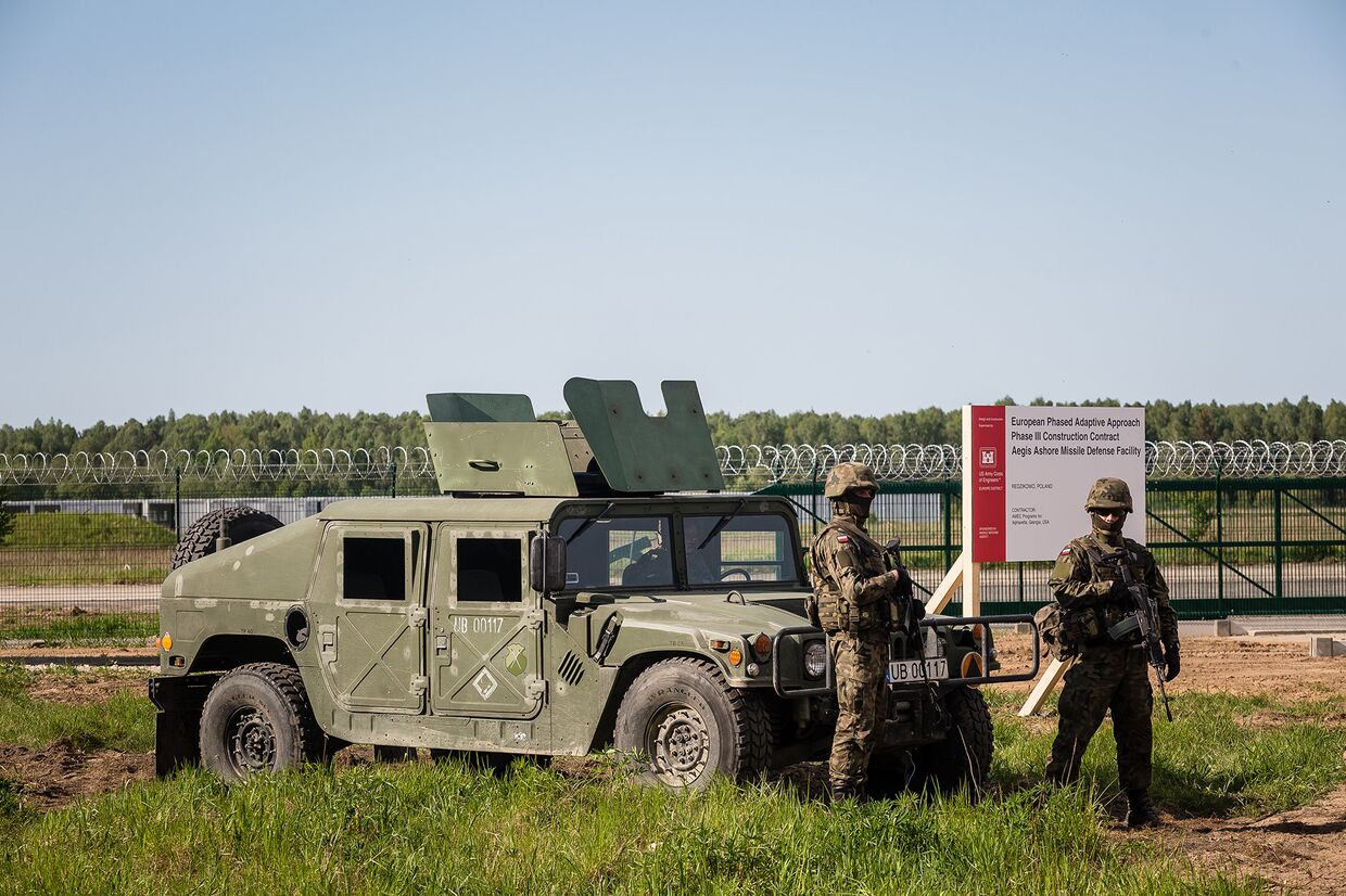 Солдаты на военной базе Редзиково в Польше