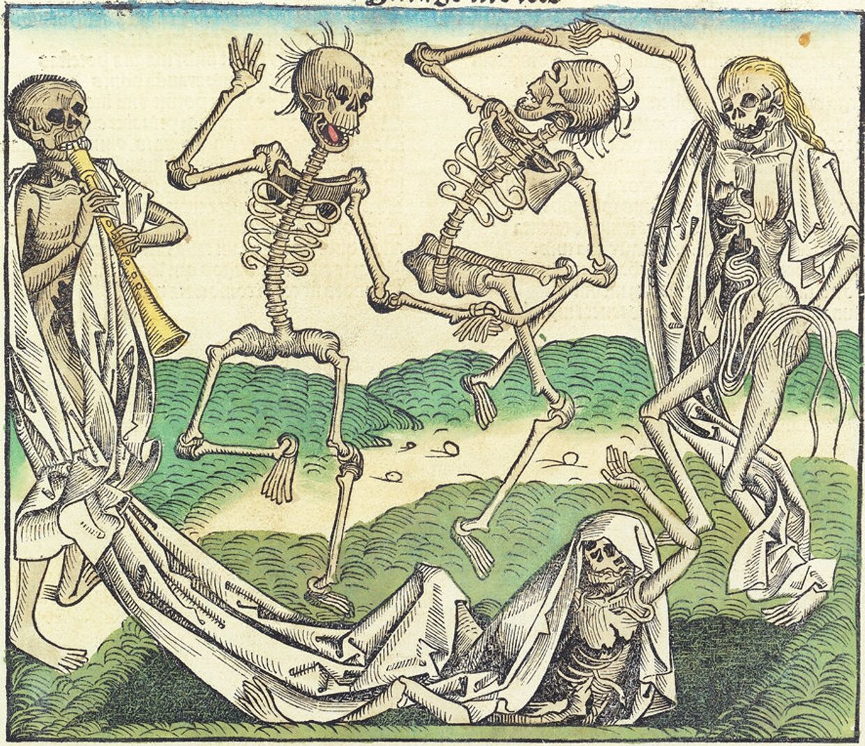 «Пляска Смерти». Иллюстрация из «Нюрнбергской хроники»