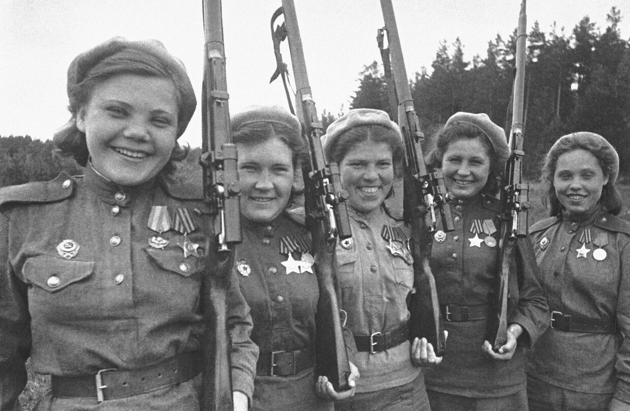 Женщины-снайперы в годы Великой Отечественной войны