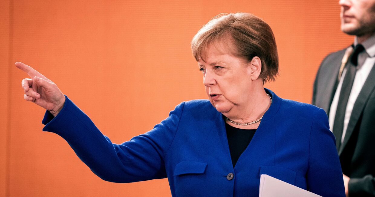 13 мая 2020. Ангела Меркель на заседании кабинета министров в Берлине, Германия