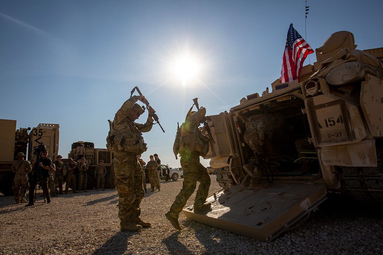Американские солдаты на северо-востоке Сирии