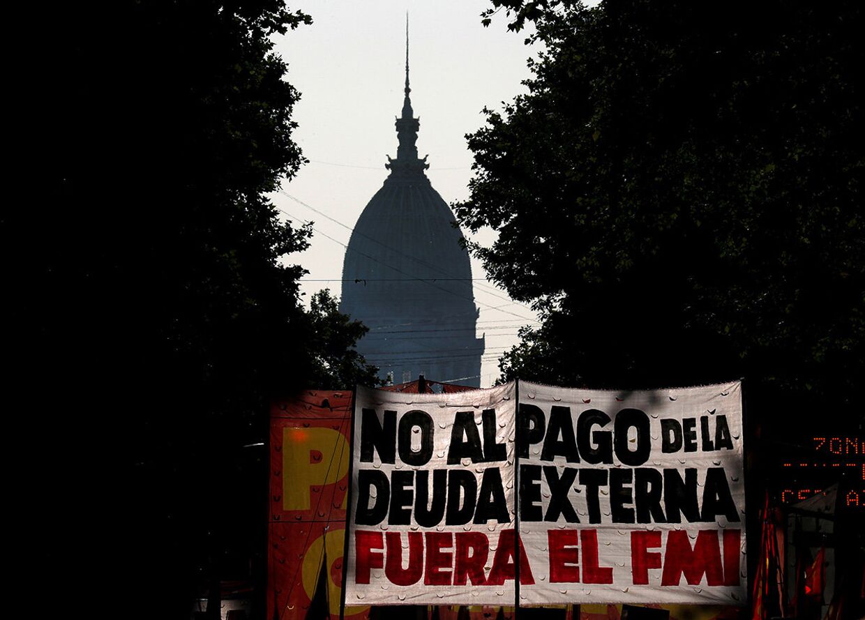 Акция протеста в Буэнос-Айресе, Аргентина