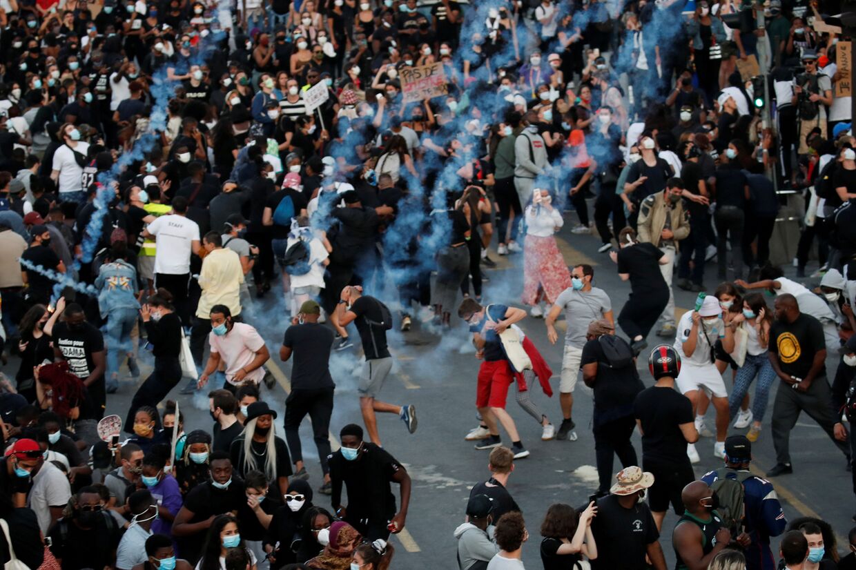 2 июня 2020. Протесты и беспорядки в Париже, Франция