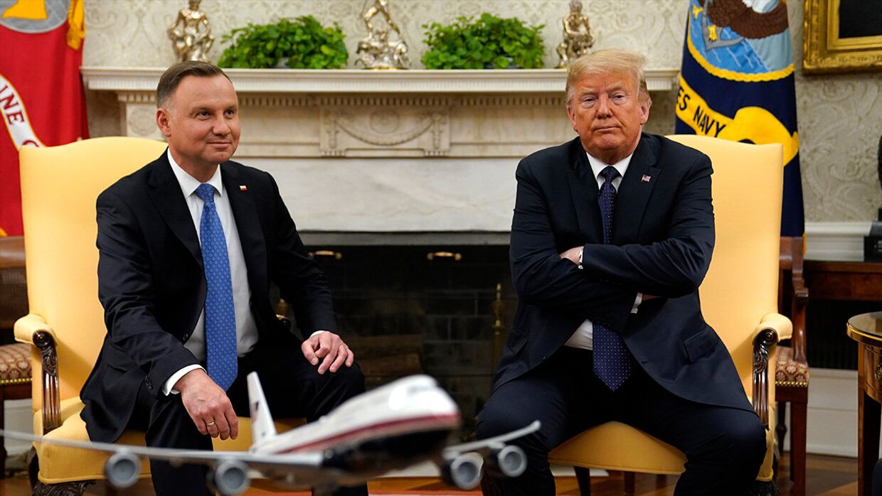 Президент США Дональд Трамп и президент Польши Анджей Дуда