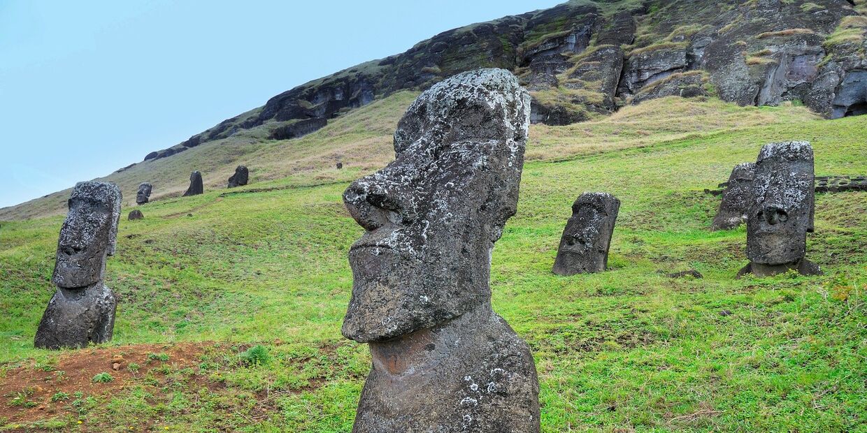 Памятники древнейшего полинезийского искусства на острове Пасхи