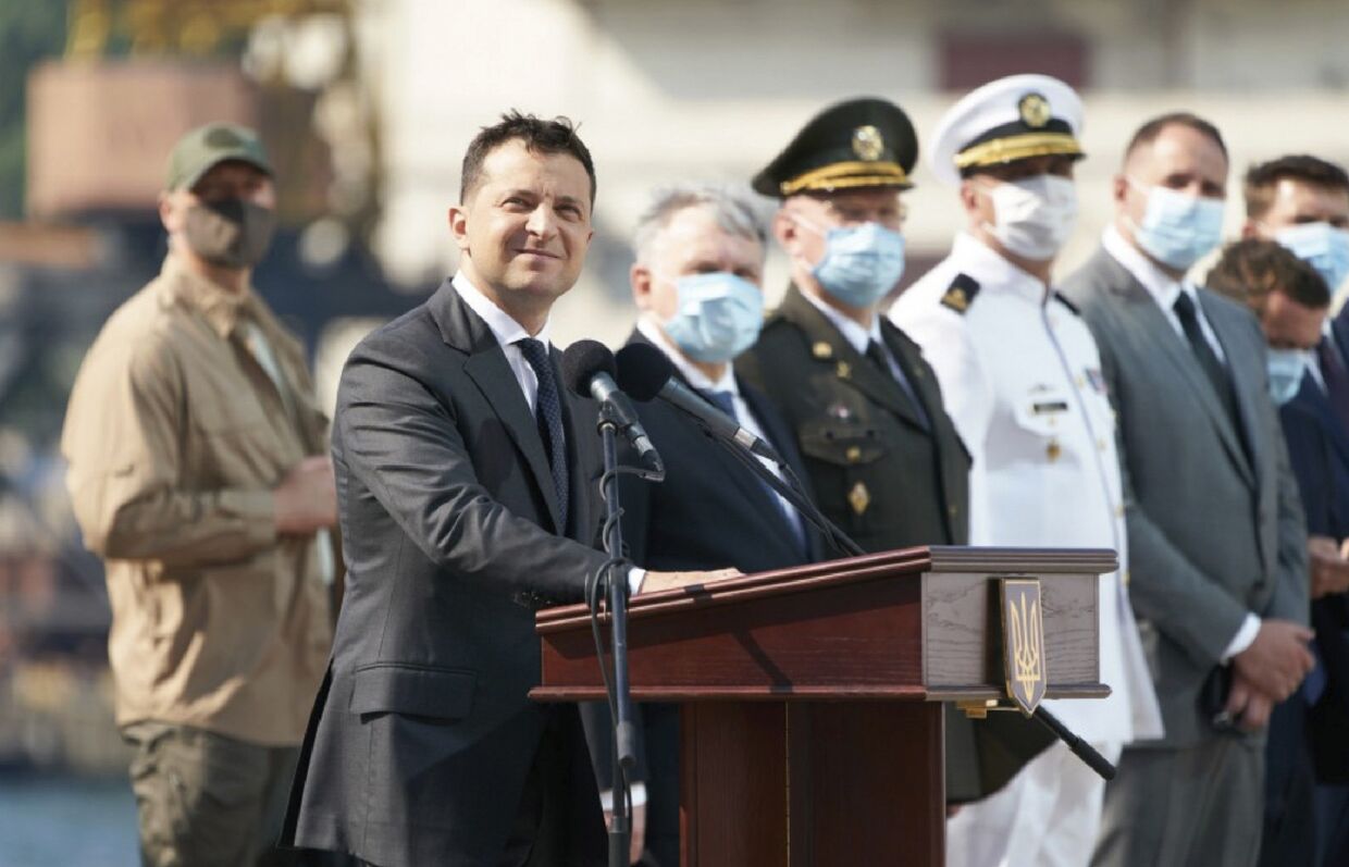 Владимир Зеленский в Одессе в День ВМФ Украины