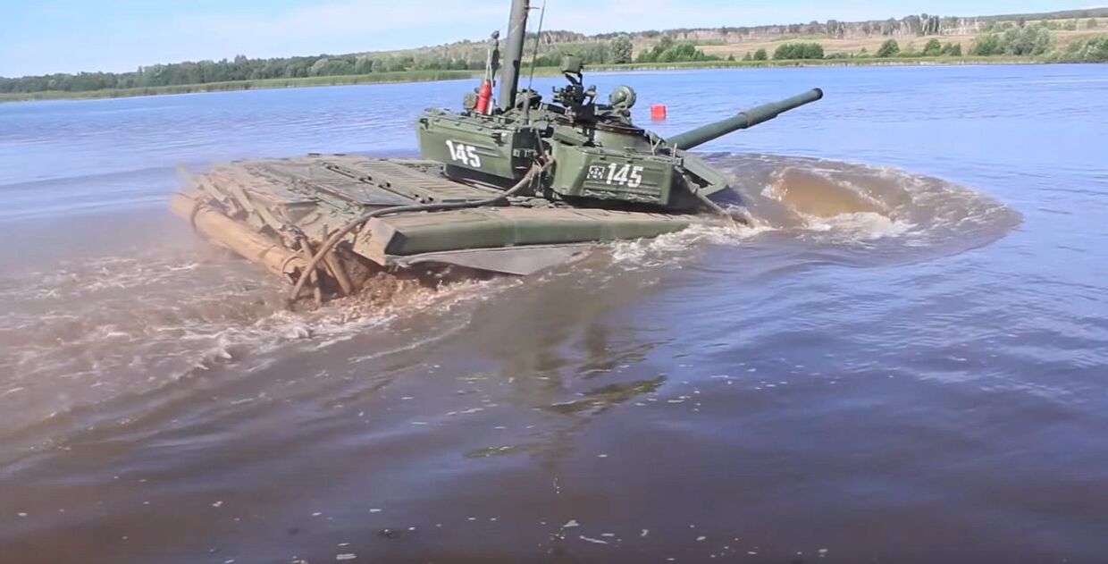 Подводное вождение танков в Оренбургской области