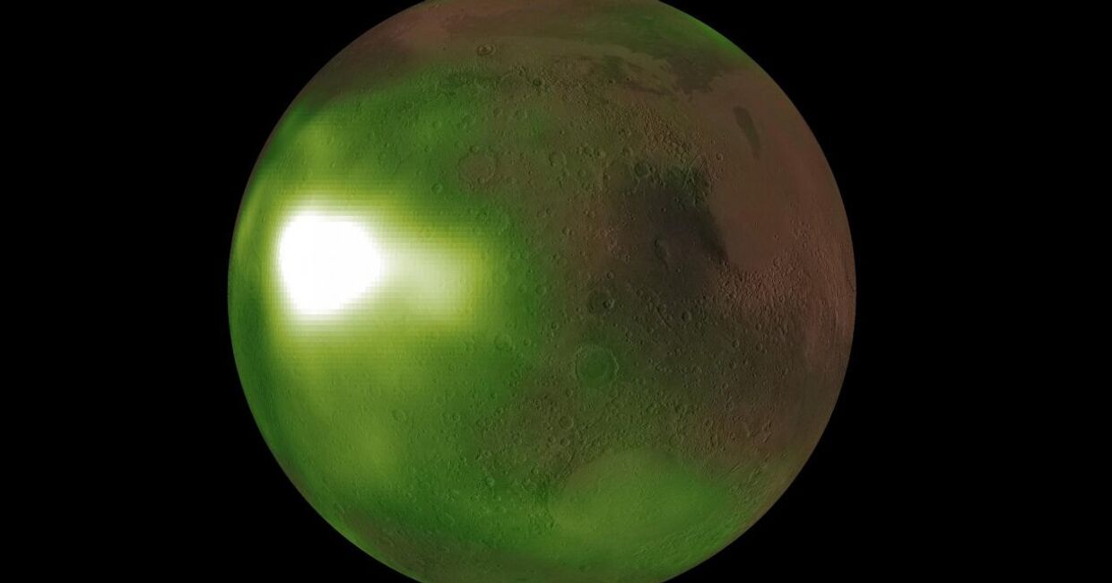 Снимок Марса космическим аппаратом НАСА «Мейвен»