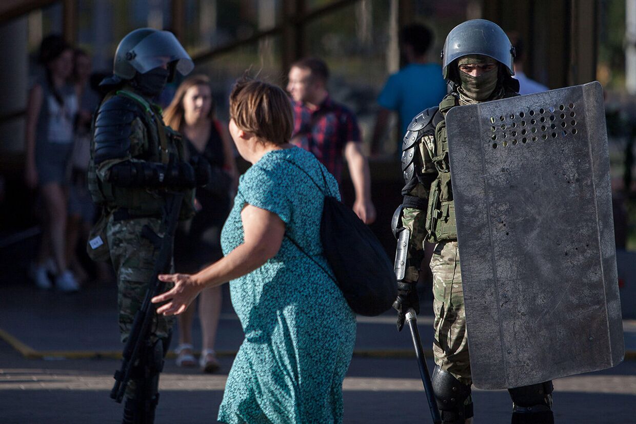 Акции протеста в Минске, Белоруссия