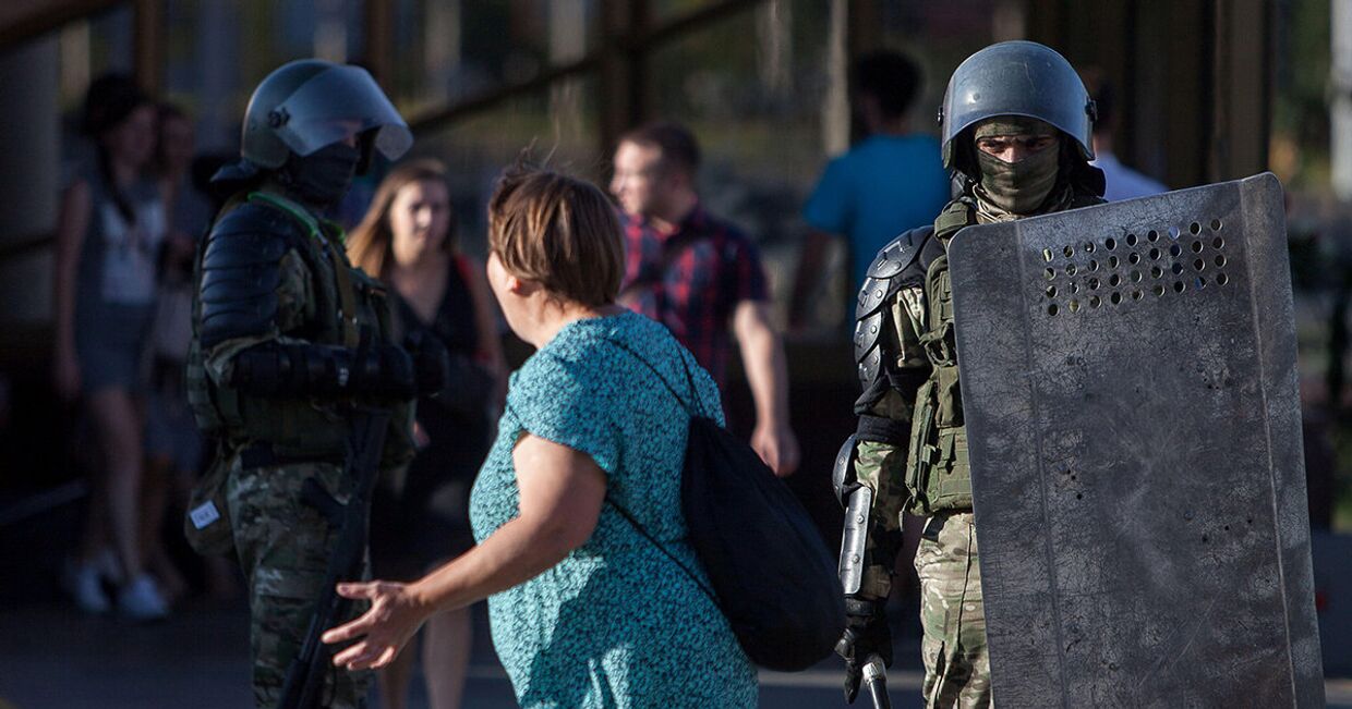 Акции протеста в Минске, Белоруссия