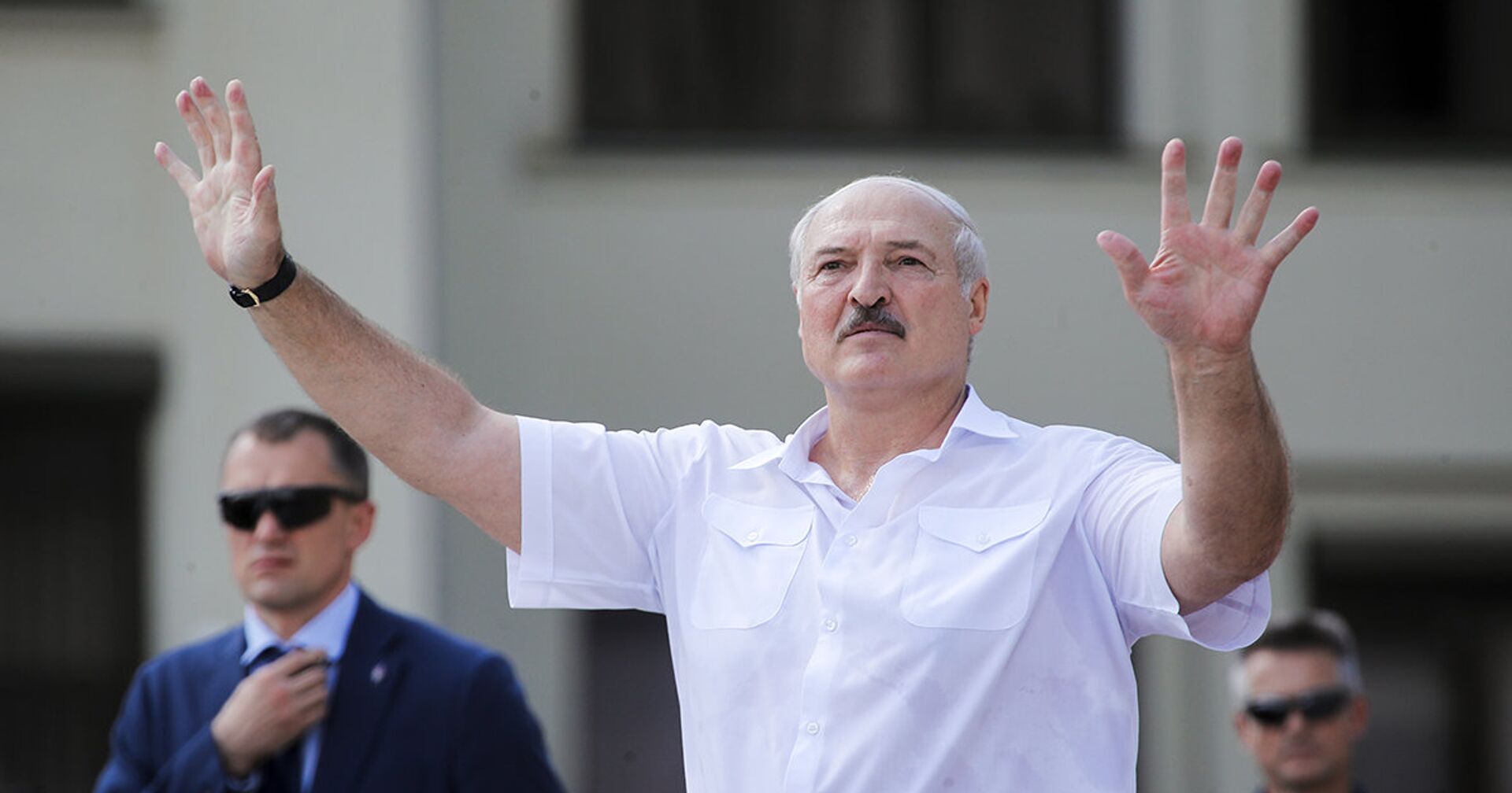 Президент Белоруссии Александр Лукашенко выступает на митинге - ИноСМИ, 1920, 28.05.2021