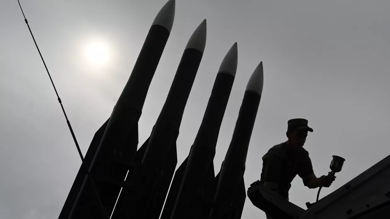 Репетиция динамического показа техники и вооружений в рамках форума Армия-2020
