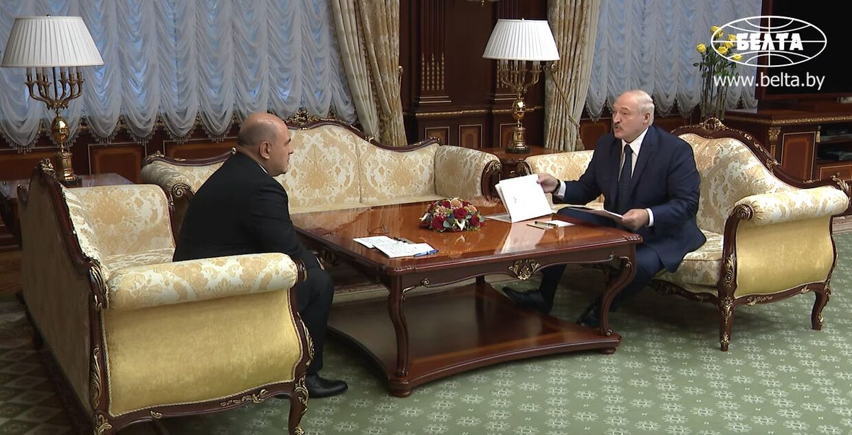 Встреча Александра Лукашенко и Михаила Мишустина