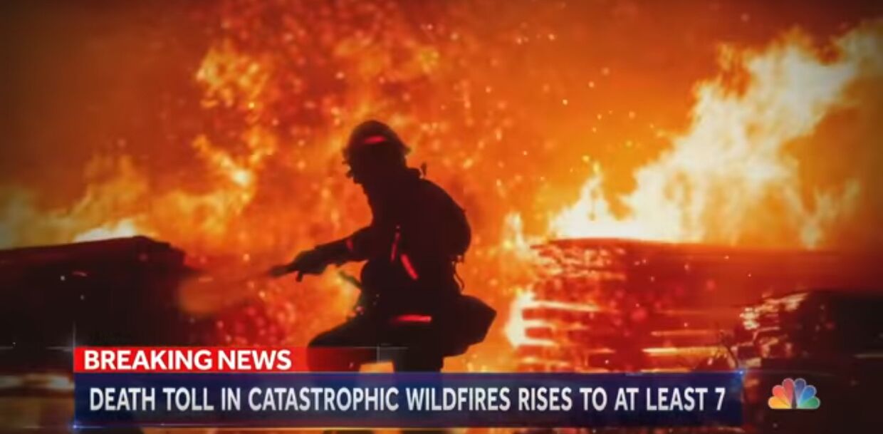 Лесные пожары на охватили западное побережье США
