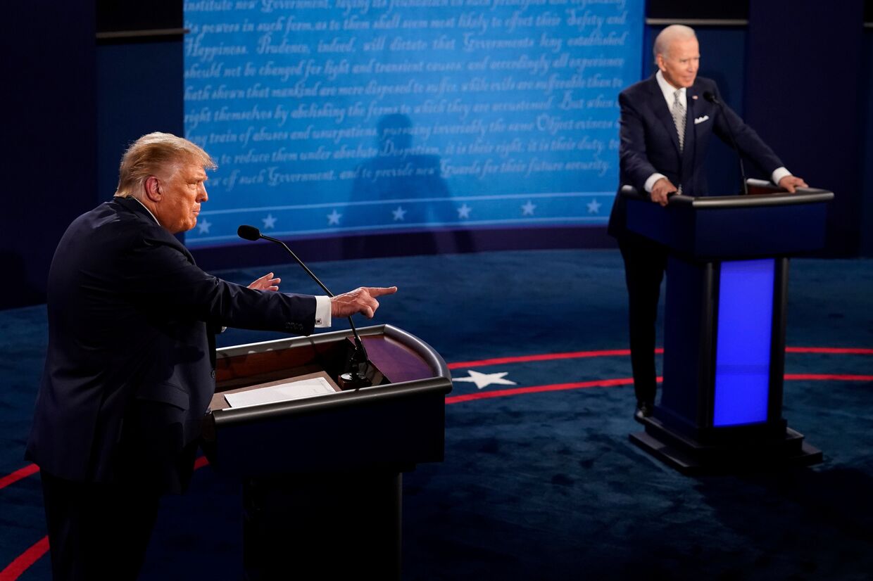 29 сентября 2020. Дебаты Дональда Трампа и Джо Байдена в Огайо, США
