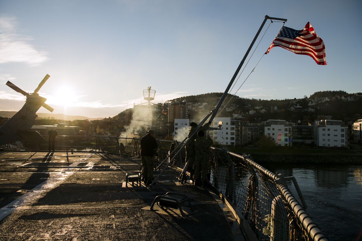 3 ноября 2018. Американские военные во время учений «Единый трезубец» на севере Норвегии