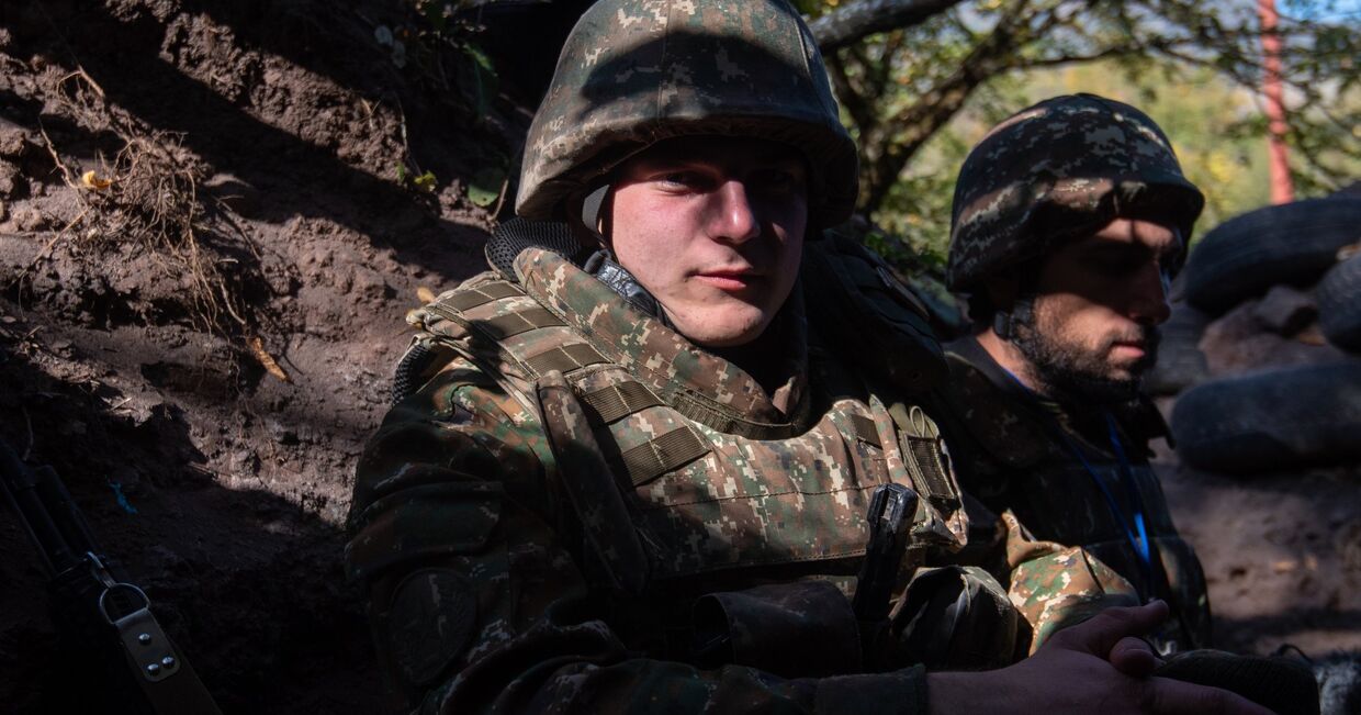 Военнослужащие армии обороны Нагорно-Карабахской Республики