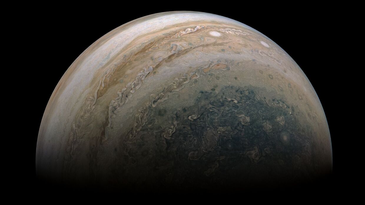 Один из полюсов Юпитера