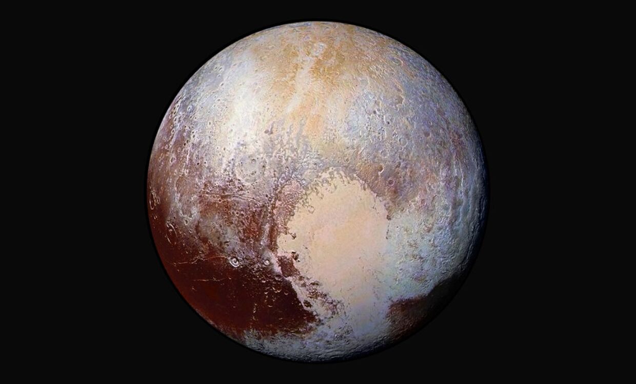 Снимок планеты Плутона, сделанный автоматической межпланетной станцией «Новые горизонты»