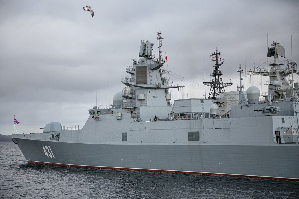 Прибытие фрегата Адмирал флота Касатонов в Североморск
