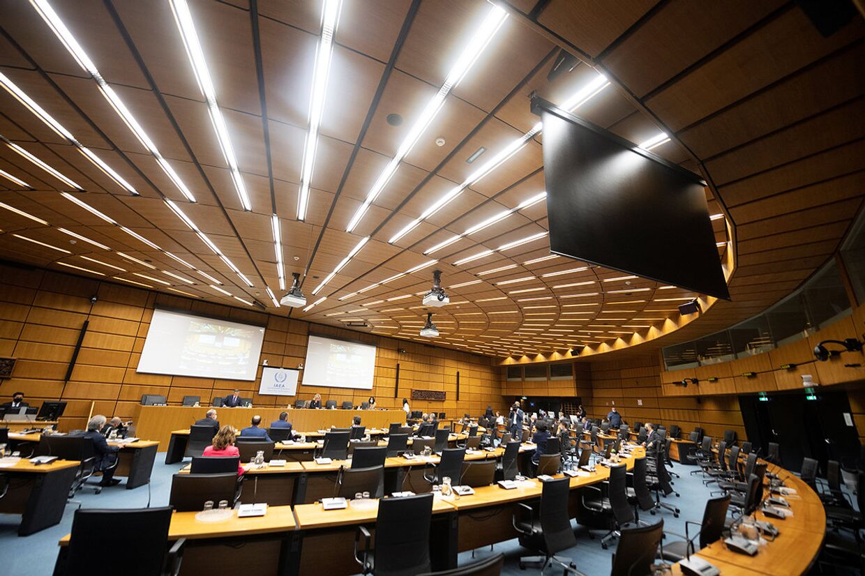 Заседание в штаб-квартире ООН в Вене, Австрия