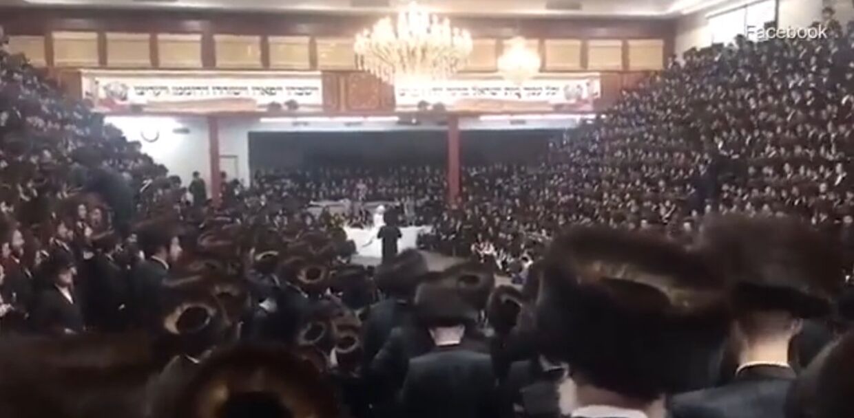 Cекретная свадебная церемония на 7000 человек в синагоге в Бруклине
