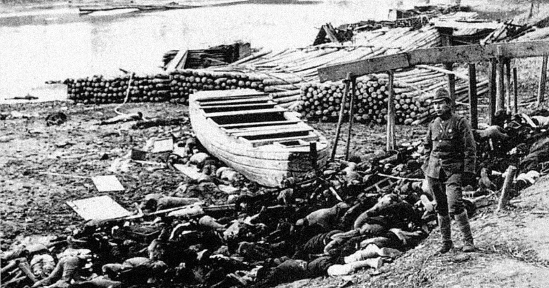 Берег реки, усеянный телами китайцев, расстрелянных японской армией - ИноСМИ, 1920, 15.12.2020