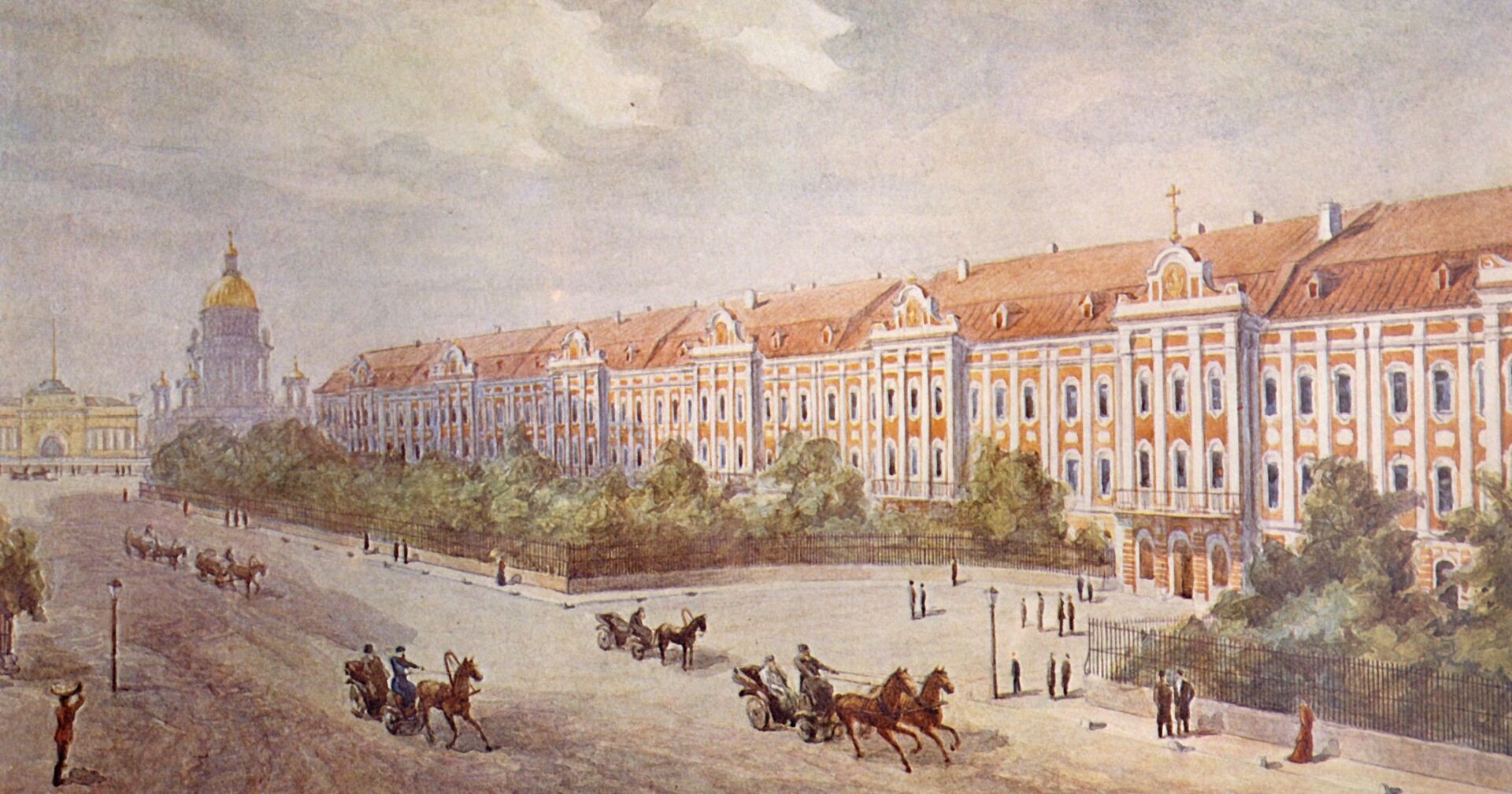 Здание Двенадцати коллегий в начале XIX века - ИноСМИ, 1920, 11.01.2021