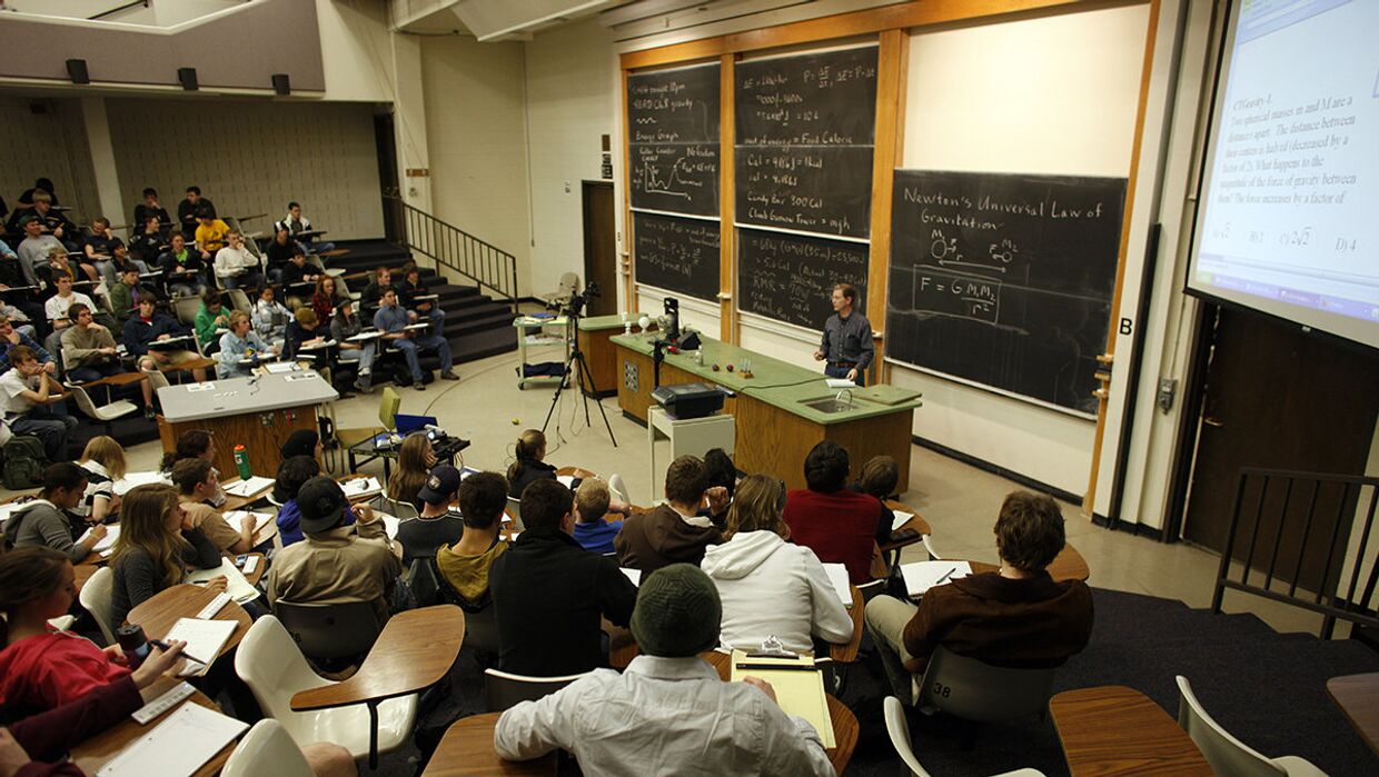 Студенты в Университете Колорадо в Боулдере