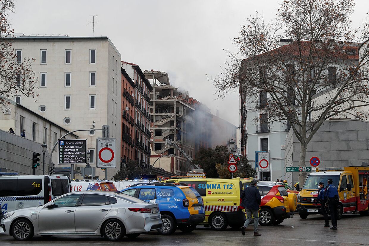 Взрыв в центре Мадрида, Испания
