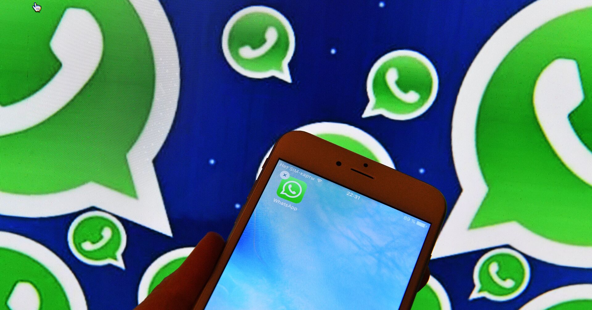 Иконка мессенджера WhatsApp на экране смартфона - ИноСМИ, 1920, 24.01.2021