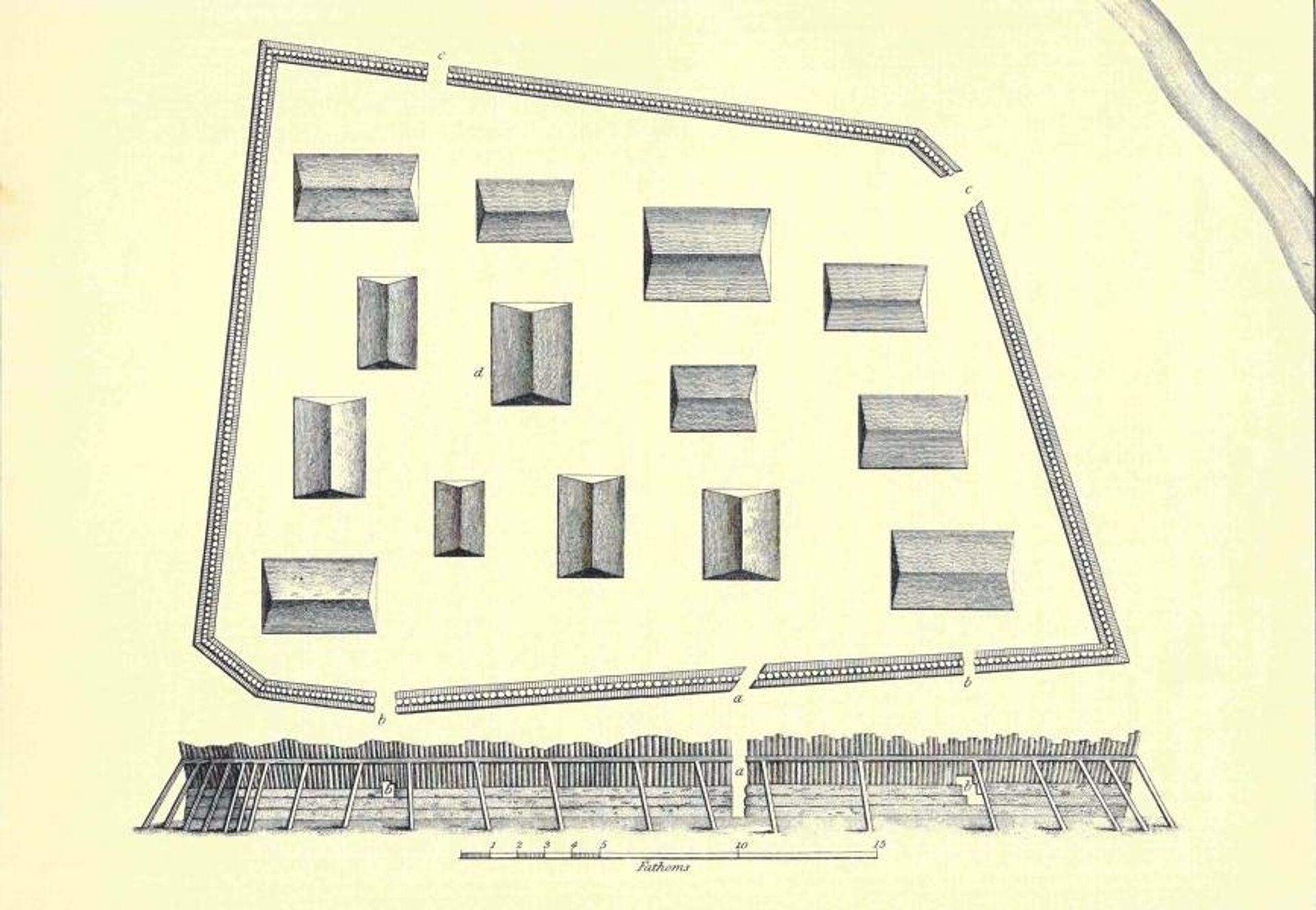 План крепости Шисги-Нуву, составленный Юрием Лисянским - ИноСМИ, 1920, 27.01.2021