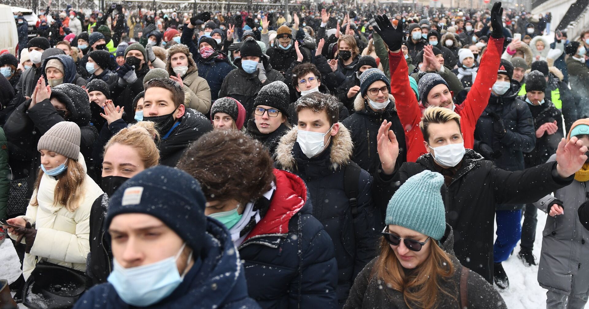 Несанкционированные акции протеста сторонников А. Навального - ИноСМИ, 1920, 12.02.2021