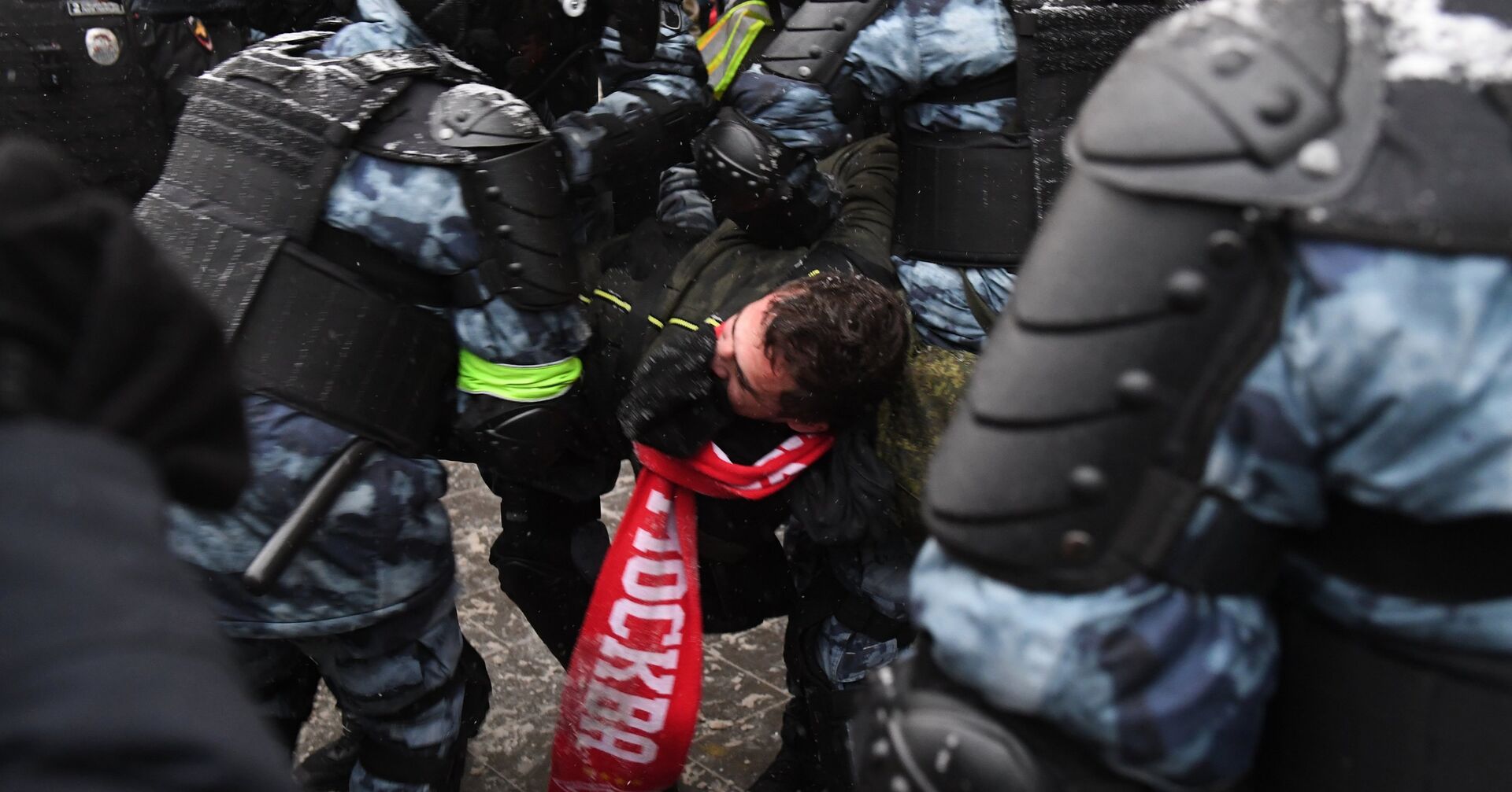 Несанкционированные акции протеста сторонников А. Навального - ИноСМИ, 1920, 25.02.2021