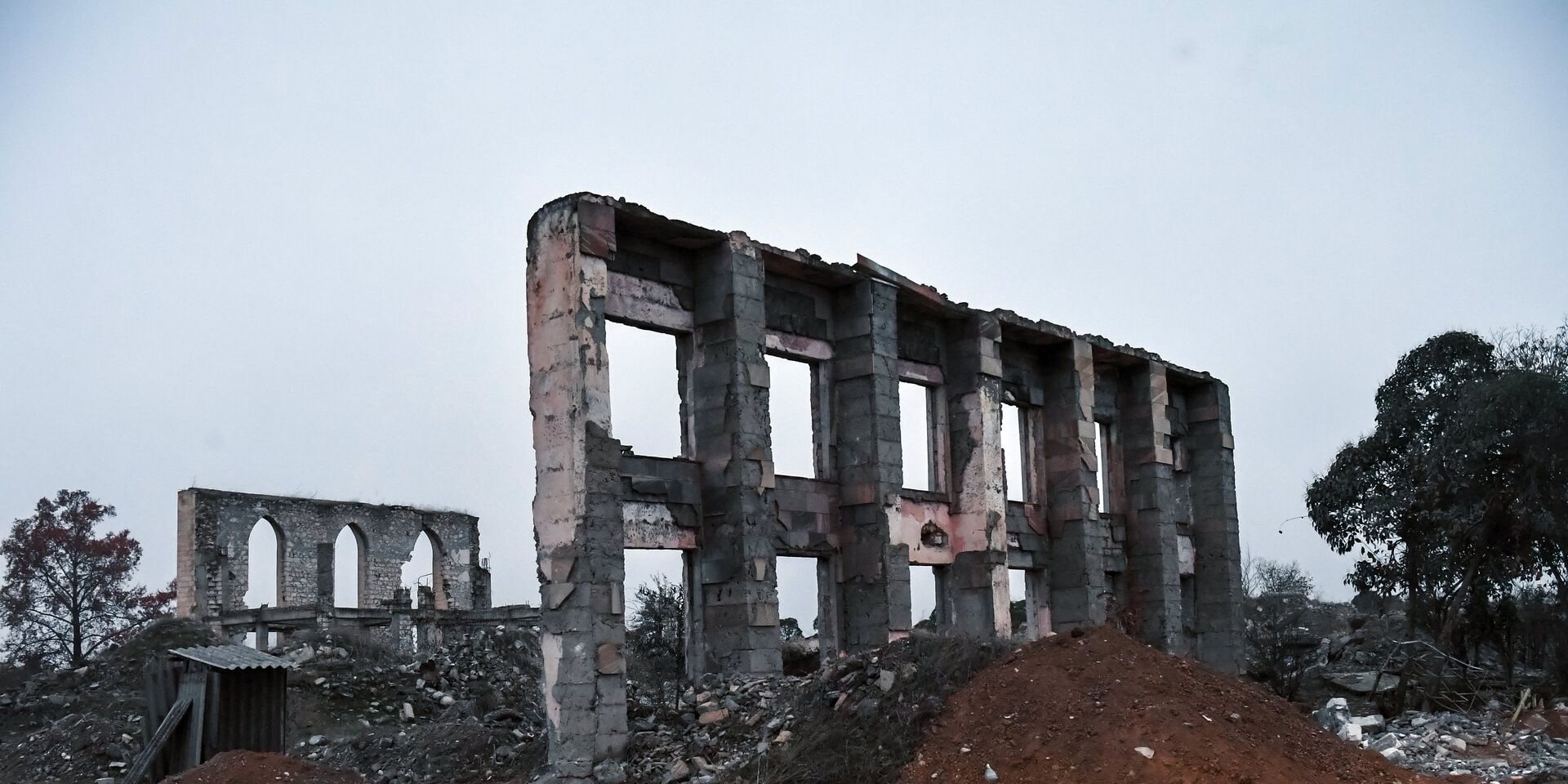 Разрушенные дома в Агдаме - ИноСМИ, 1920, 22.07.2021