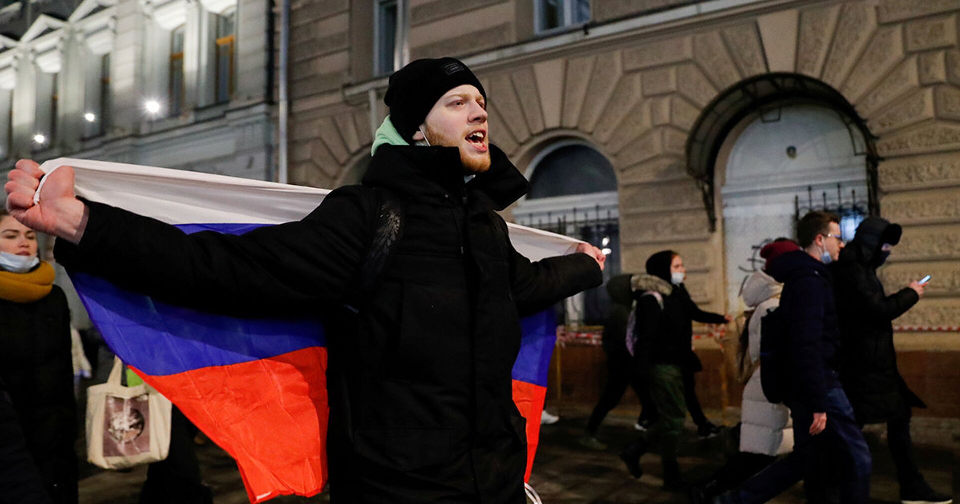 Несанкционированные акции протеста сторонников А. Навального - ИноСМИ, 1920, 18.02.2021