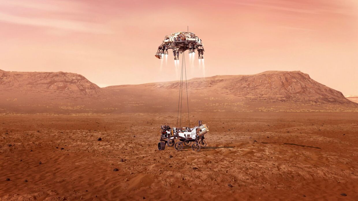 Посадка марсохода NASA на Марс. Прямая трансляция