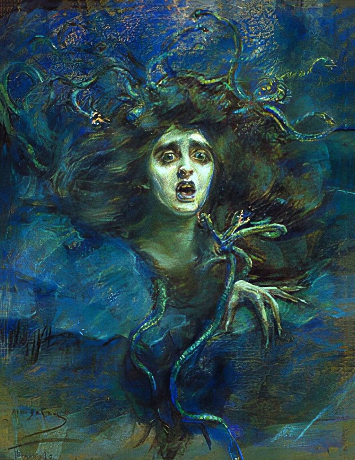 Элис Пайк Барни. Медуза. 1892.
