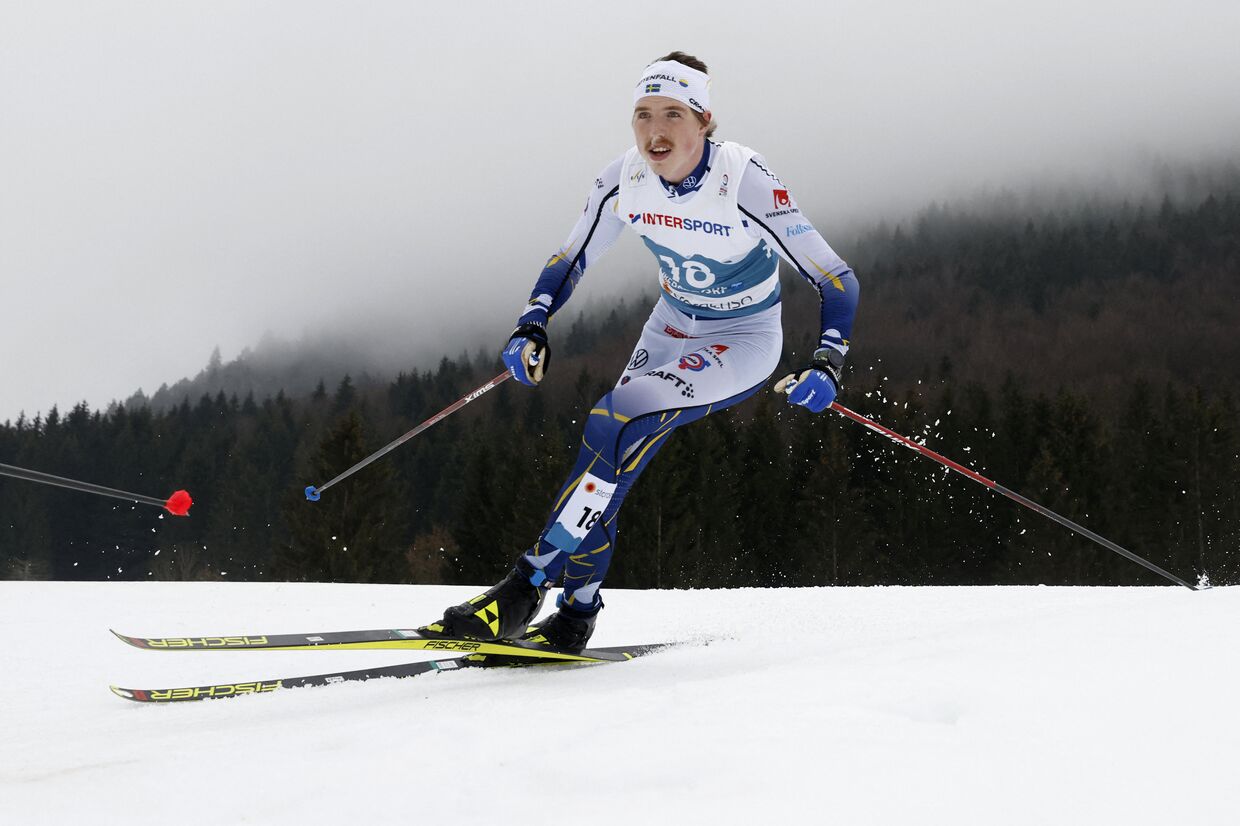 Шведский лыжник Вильям Поромаа на ЧМ по лыжным гонкам — 2021
