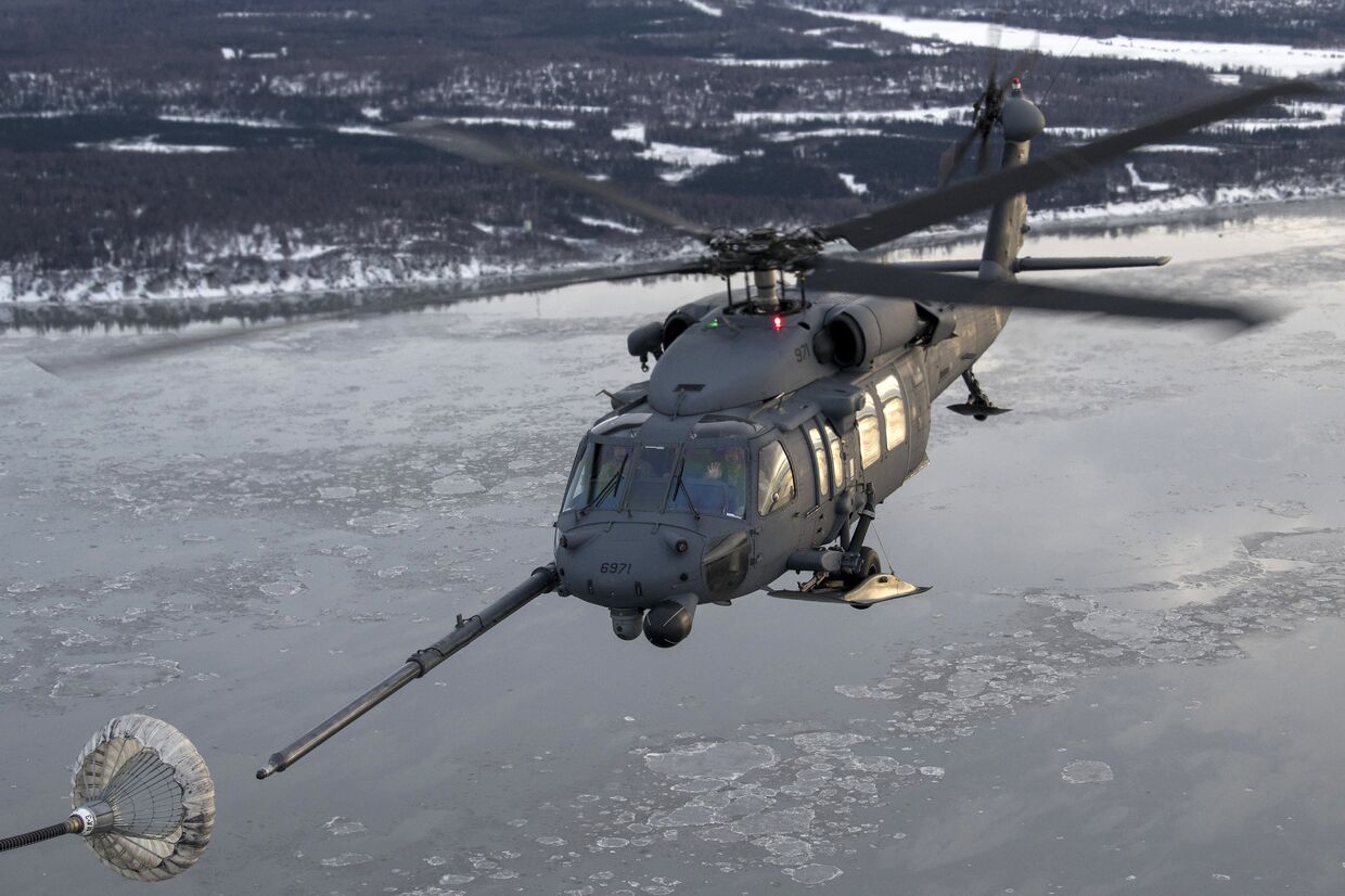 Американский вертолет HH-60 Pave Hawk во время военных учений НАТО «Дайнемик Гард»