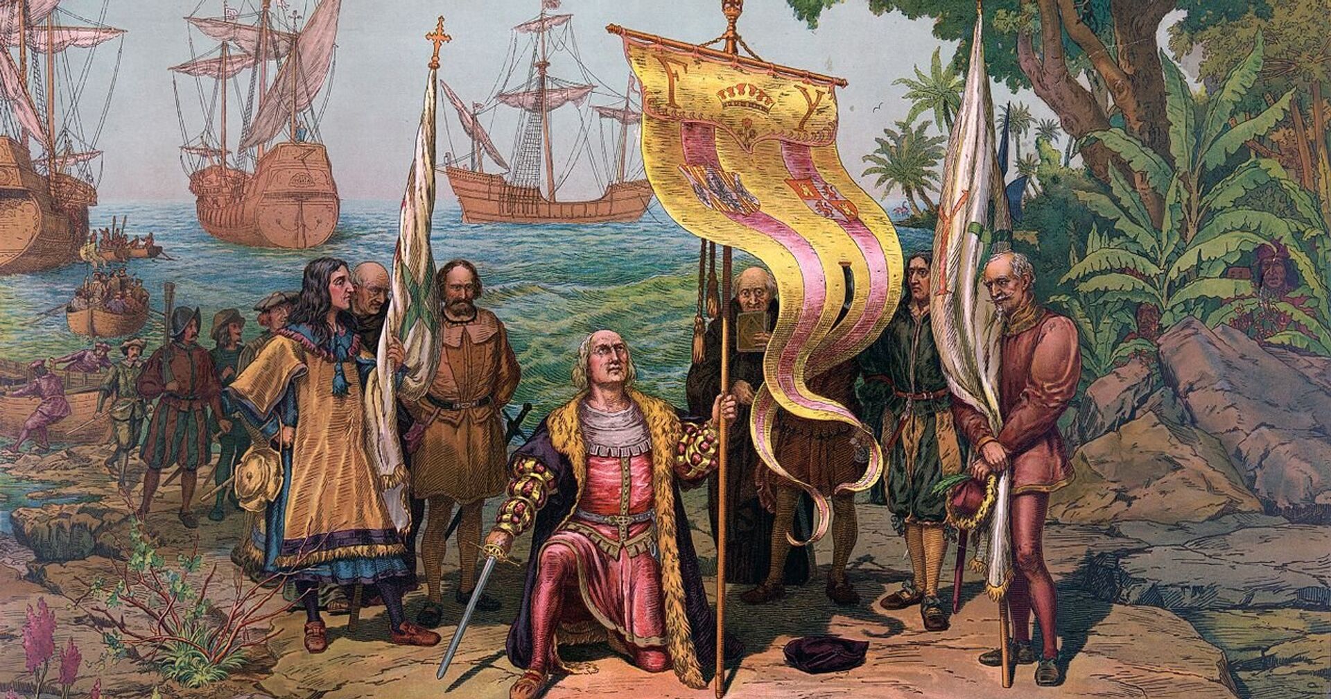 Христофор Колумб прибывает в Америку - ИноСМИ, 1920, 09.03.2021