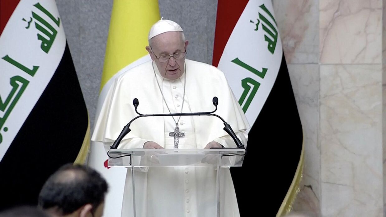 Папа Римский Франциск во время визита в Багдад, Ирак