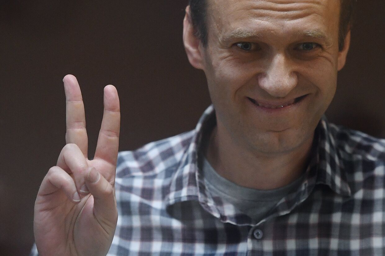 Алексей Навальный в зале Бабушкинского районного суда