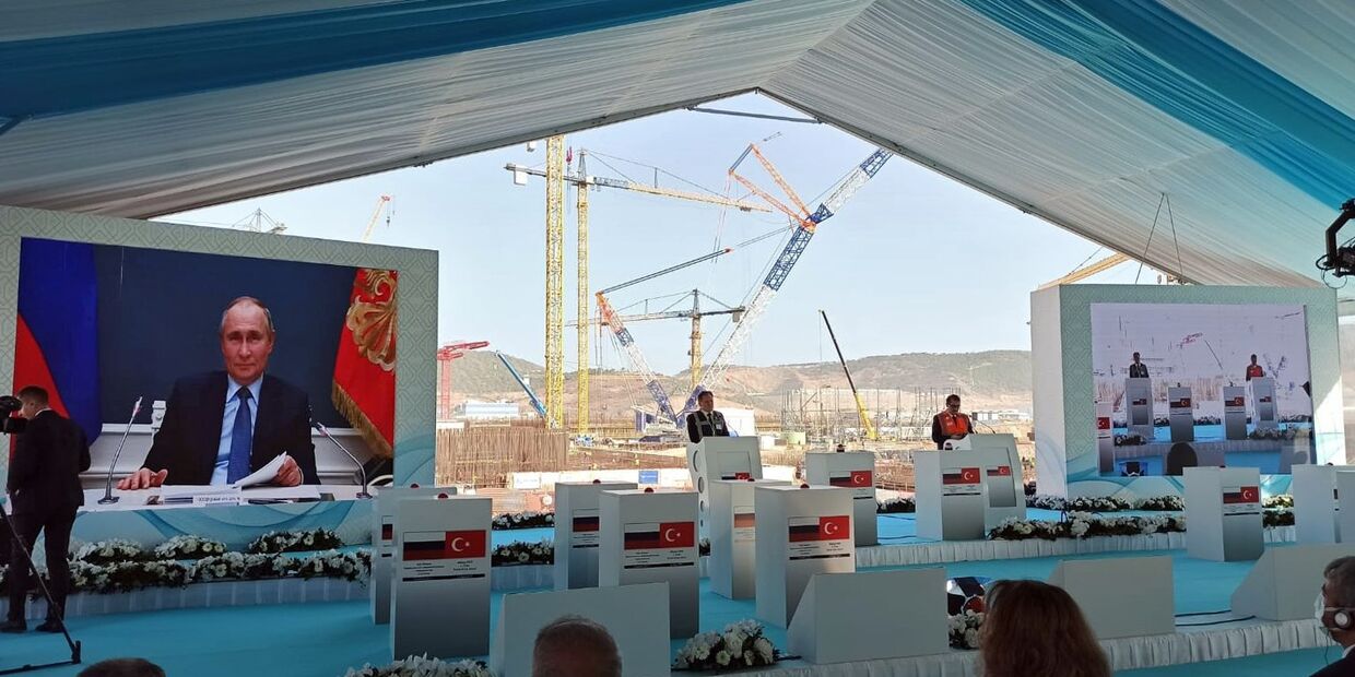 Начало строительства третьего блока АЭС Аккую в Турции