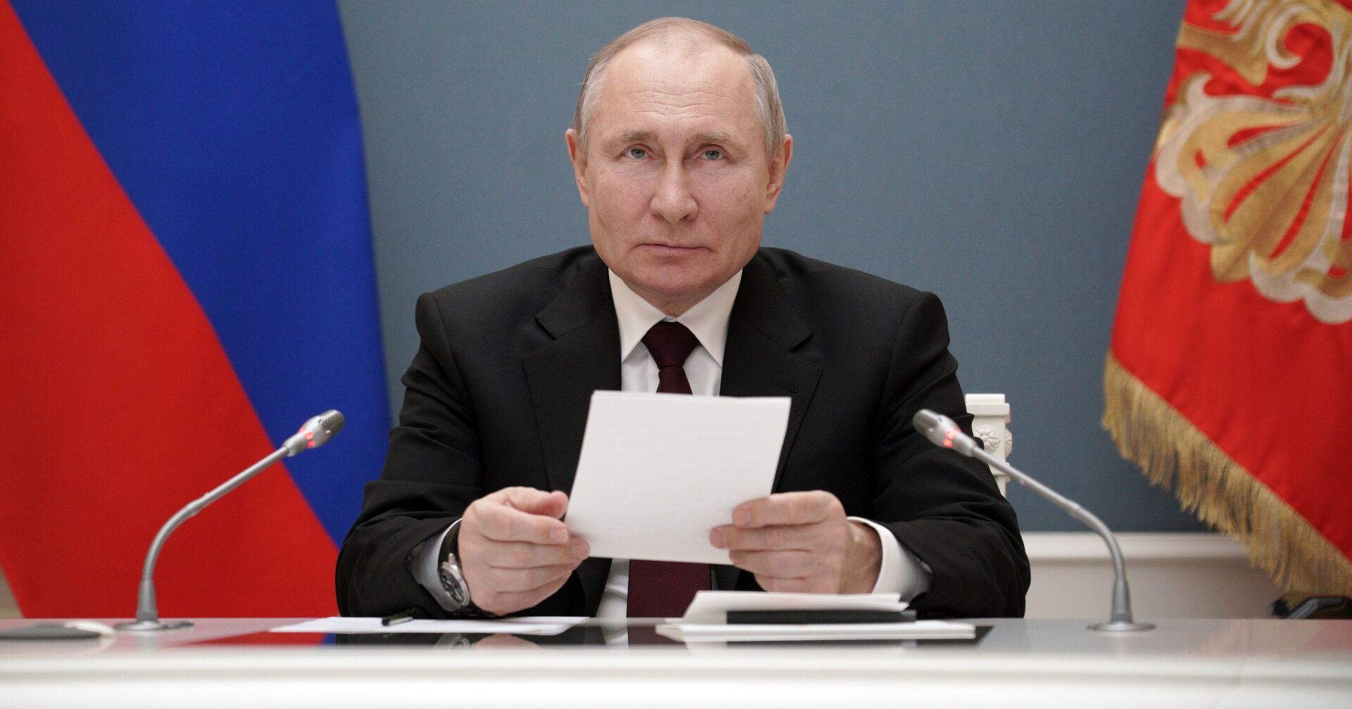 Президент РФ В. Путин принял участие в церемонии запуска Таласского золоторудного комбината - ИноСМИ, 1920, 23.03.2021