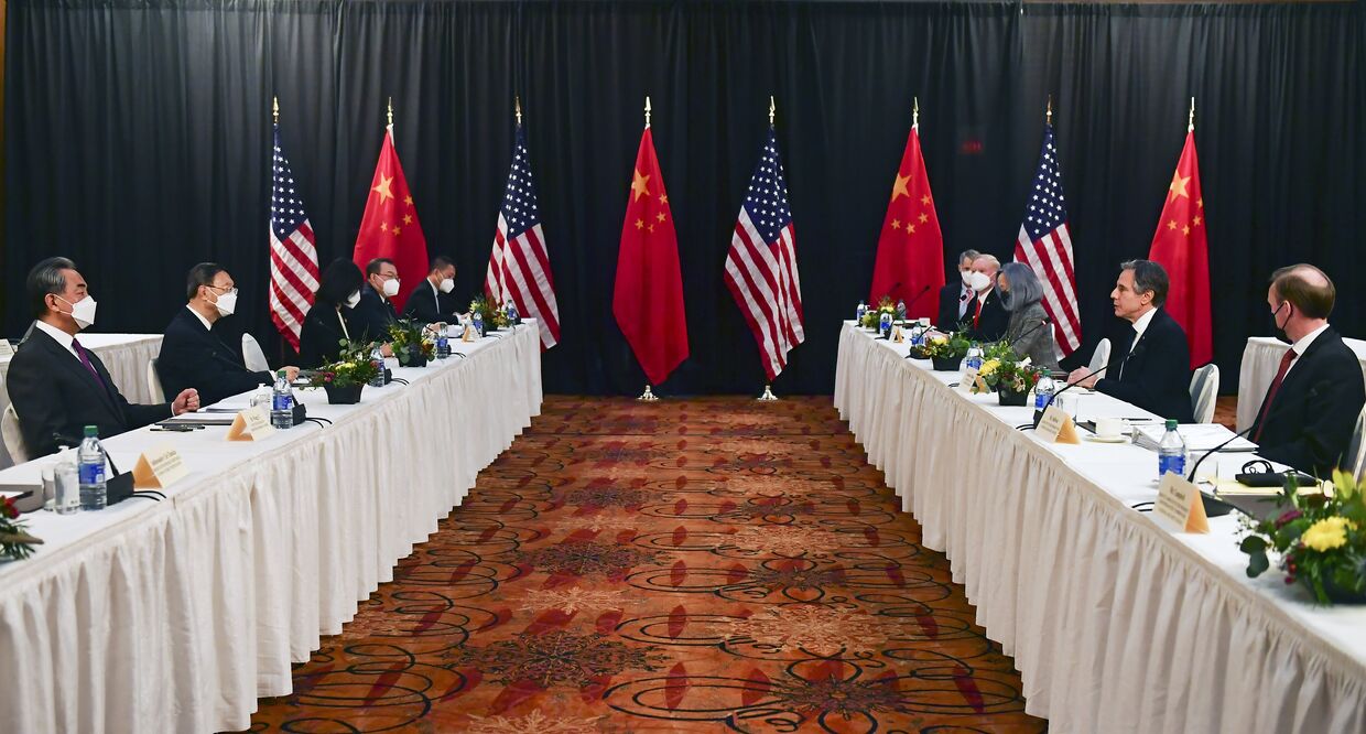 Переговоры США и Китая на Аляске март 2021