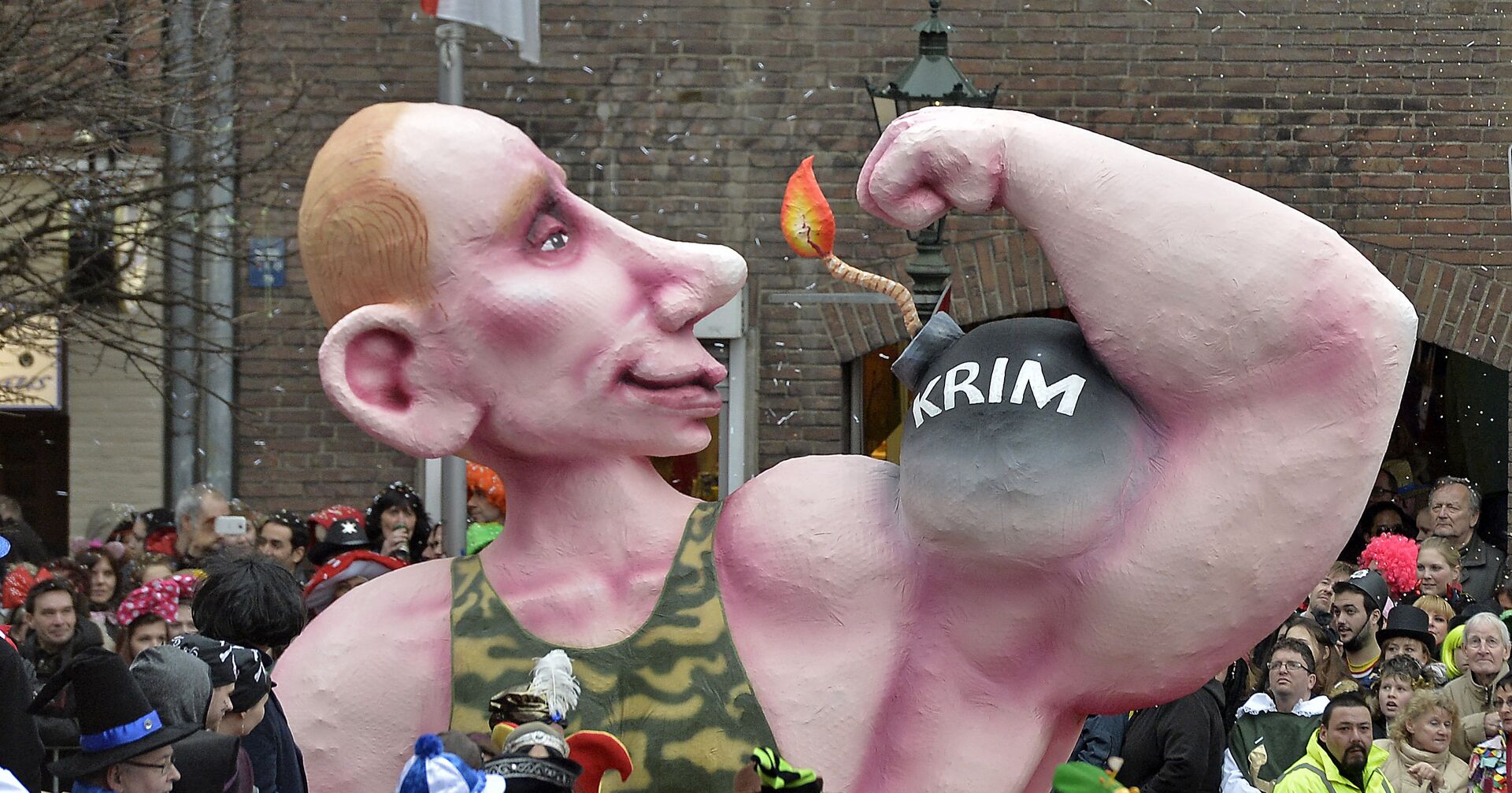 Фигура, изображающая Путина, на карнавале в Дюссельдорфе, Германия - ИноСМИ, 1920, 27.10.2021