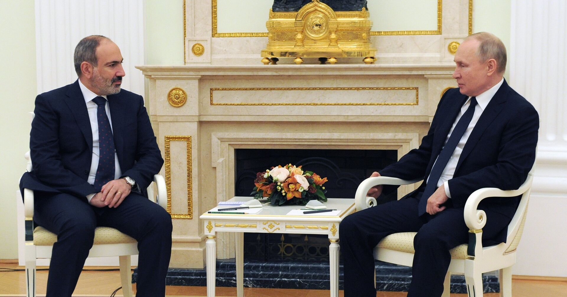 Президент РФ В. Путин провел встречу с премьер-министром Армении Н. Пашиняном - ИноСМИ, 1920, 08.07.2021