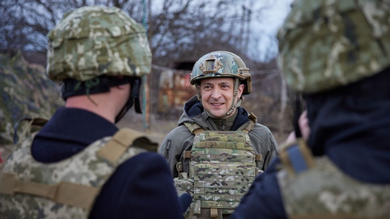 Рабочая поездка президента Украины Владимира Зеленского в Донбасс